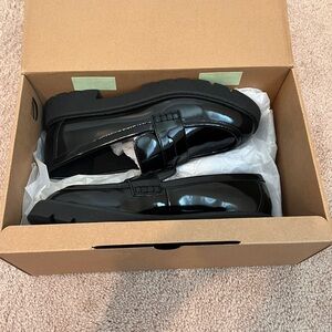 J. Crew Factory - Lug Sole Penny Loafer - NWT - Black - Size 8